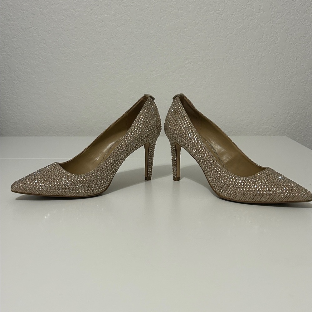 Michael Kors Glitter Pump Pale Gold 8.5M - Picture 7 of 8